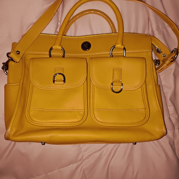 Yellow Leather Handbag - Picture 1 of 6
